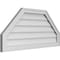 Ekena Millwork Octagonal Top Surface Mount PVC Gable Vent w/ 2"W x 1-1/2"P Brickmould Frame, 38"W x 18"H GVPOT38X1802SN - alternate 3
